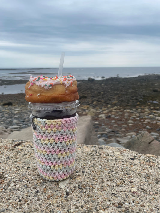 Unicorn Iced Coffee Cup Cozy