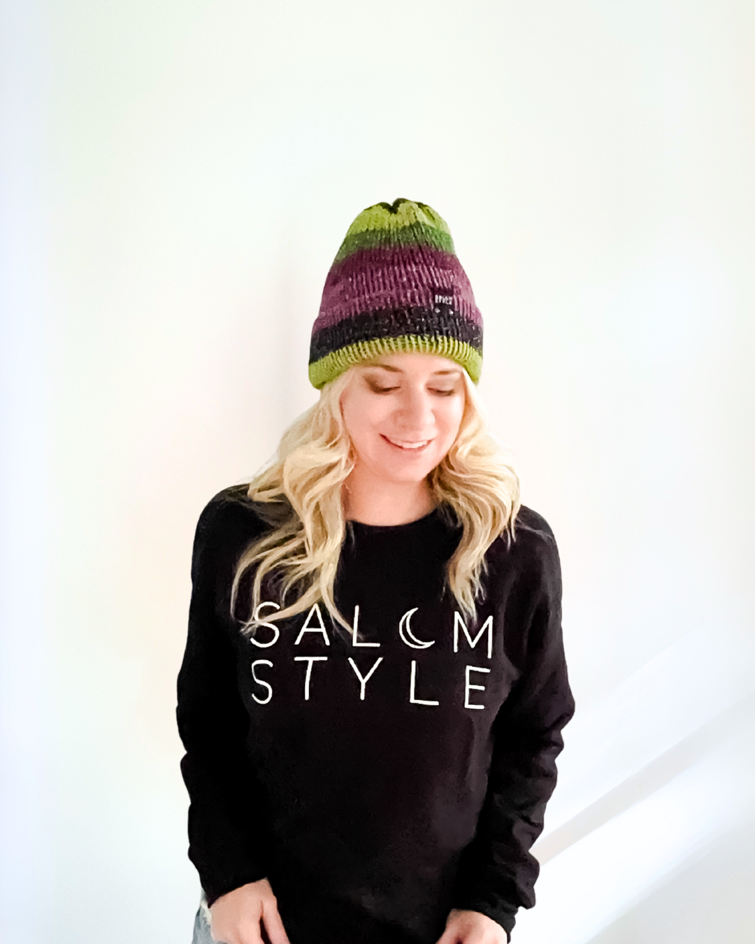 The Wharfside Knit Beanie Hat in Bella Donna