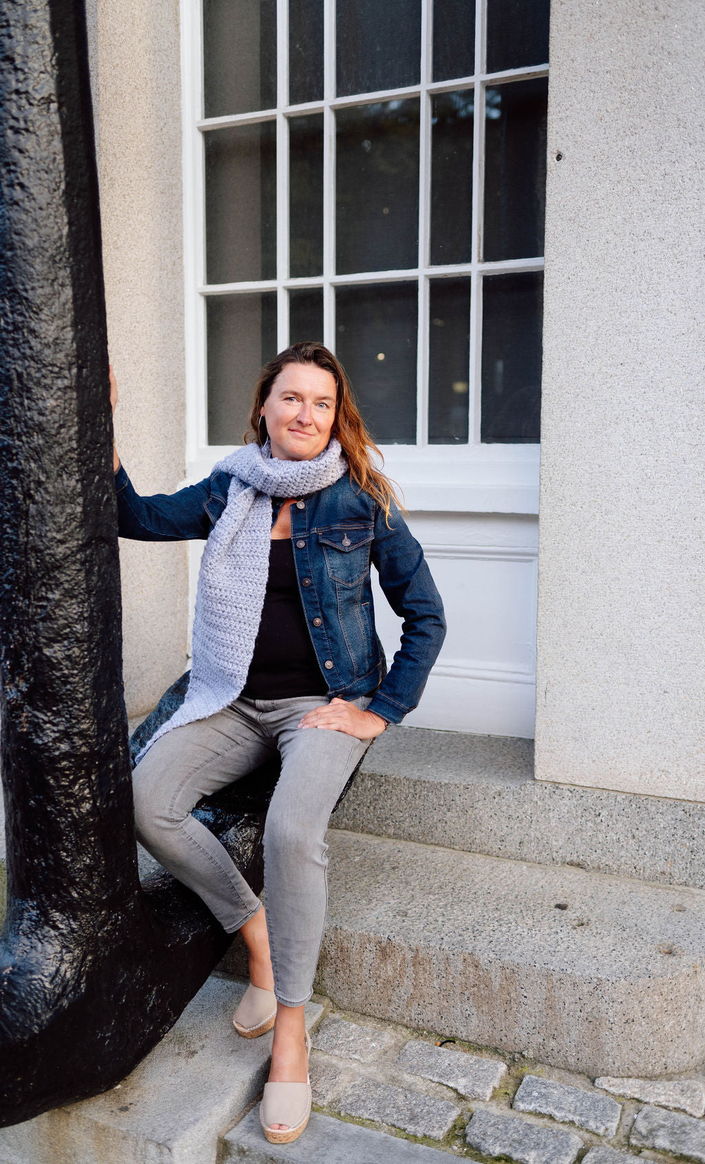 The Harmony Grove Scarf in Silver Gray
