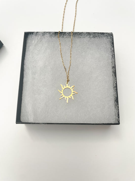 Gold Sun Necklace