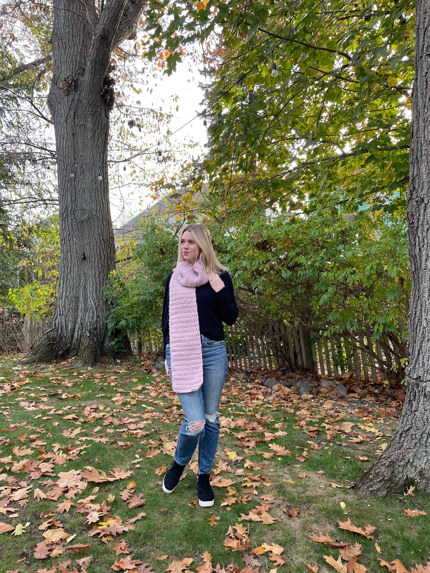 The Harmony Grove Scarf in Blush