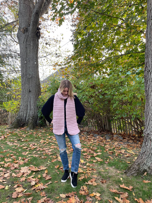 The Harmony Grove Scarf in Blush