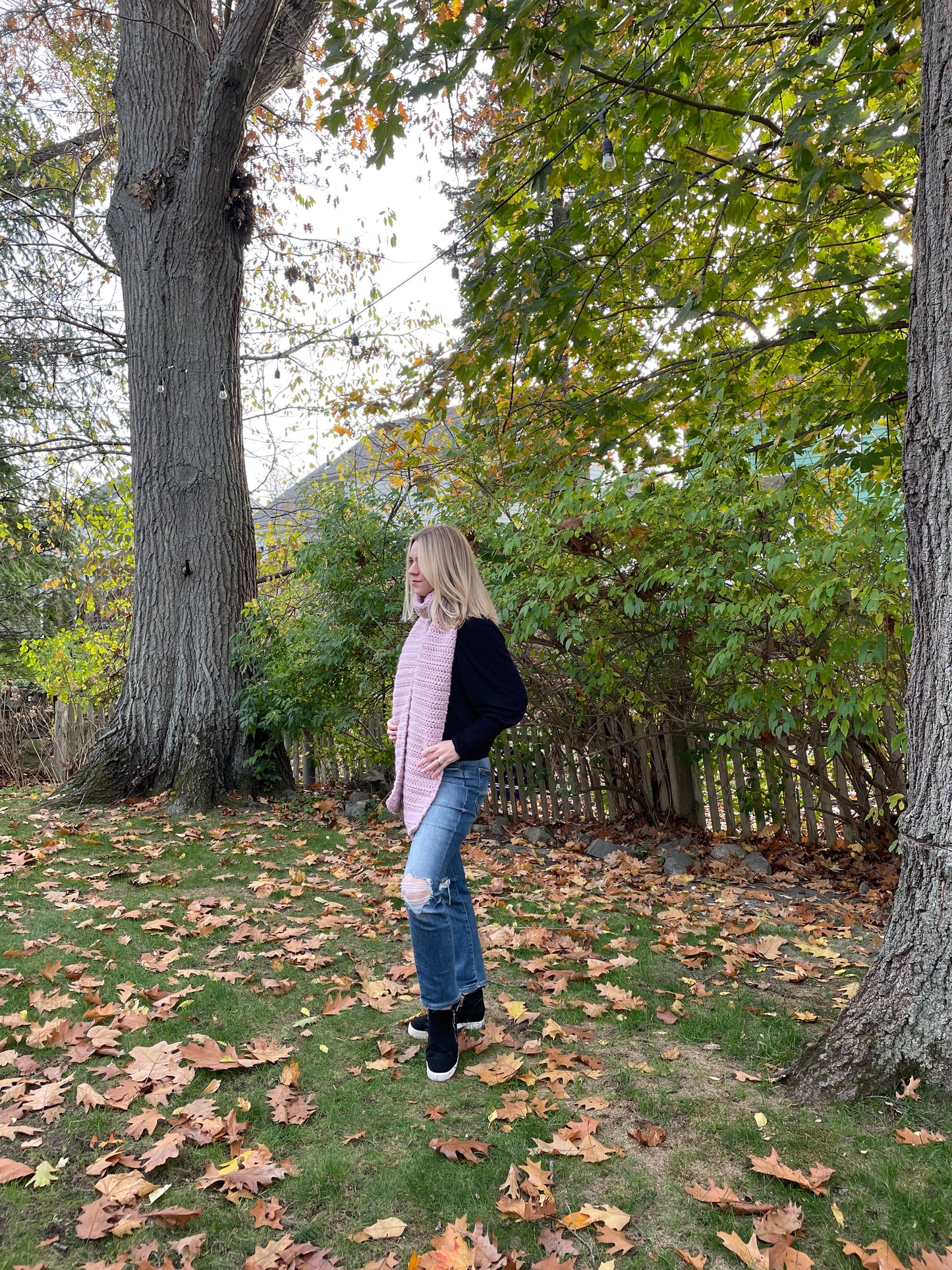 The Harmony Grove Scarf in Blush