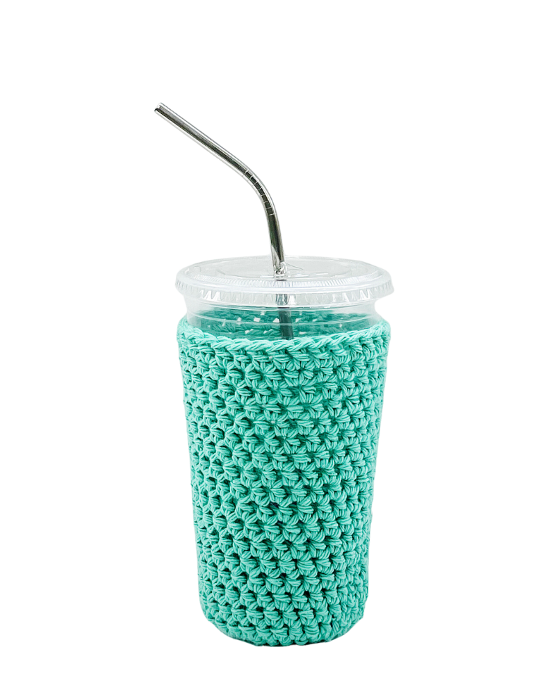 Jade Green Iced Coffee Cozy