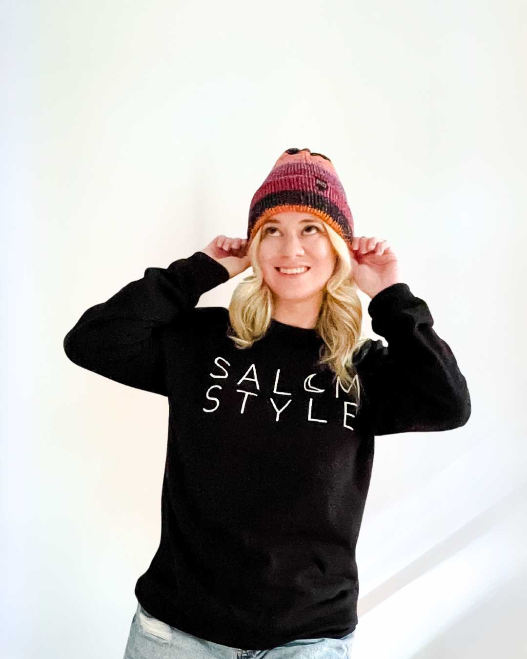 The Wharfside Knit Beanie Hat in Midnight Flame