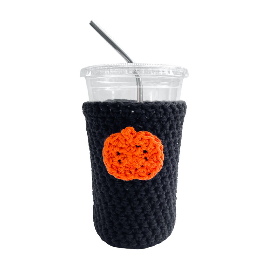 Pumpkin Iced Coffee Cup Cozy