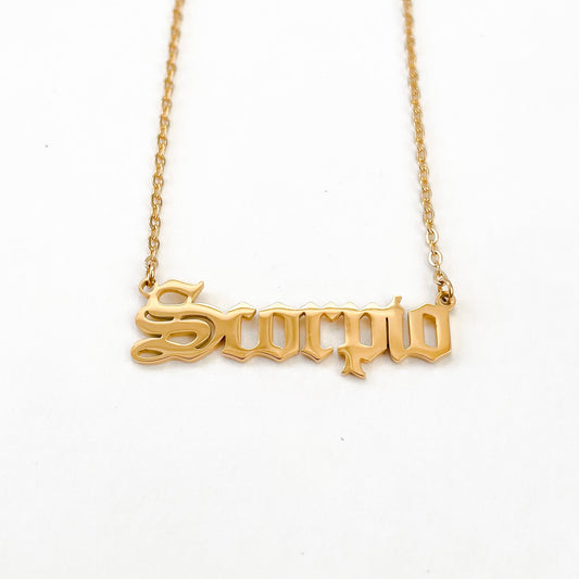 Scorpio Necklace in Gold