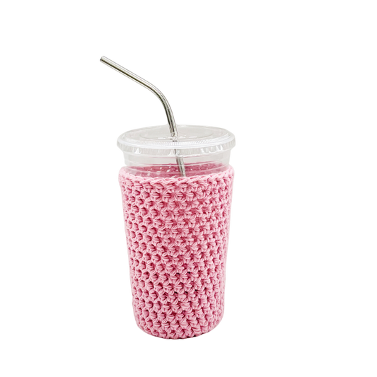 Blush Iced Coffee Cup Cozy