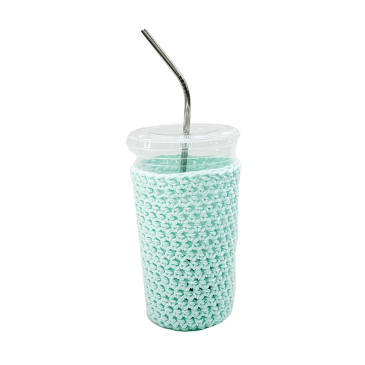Mint Green Iced Coffee Cup Cozy