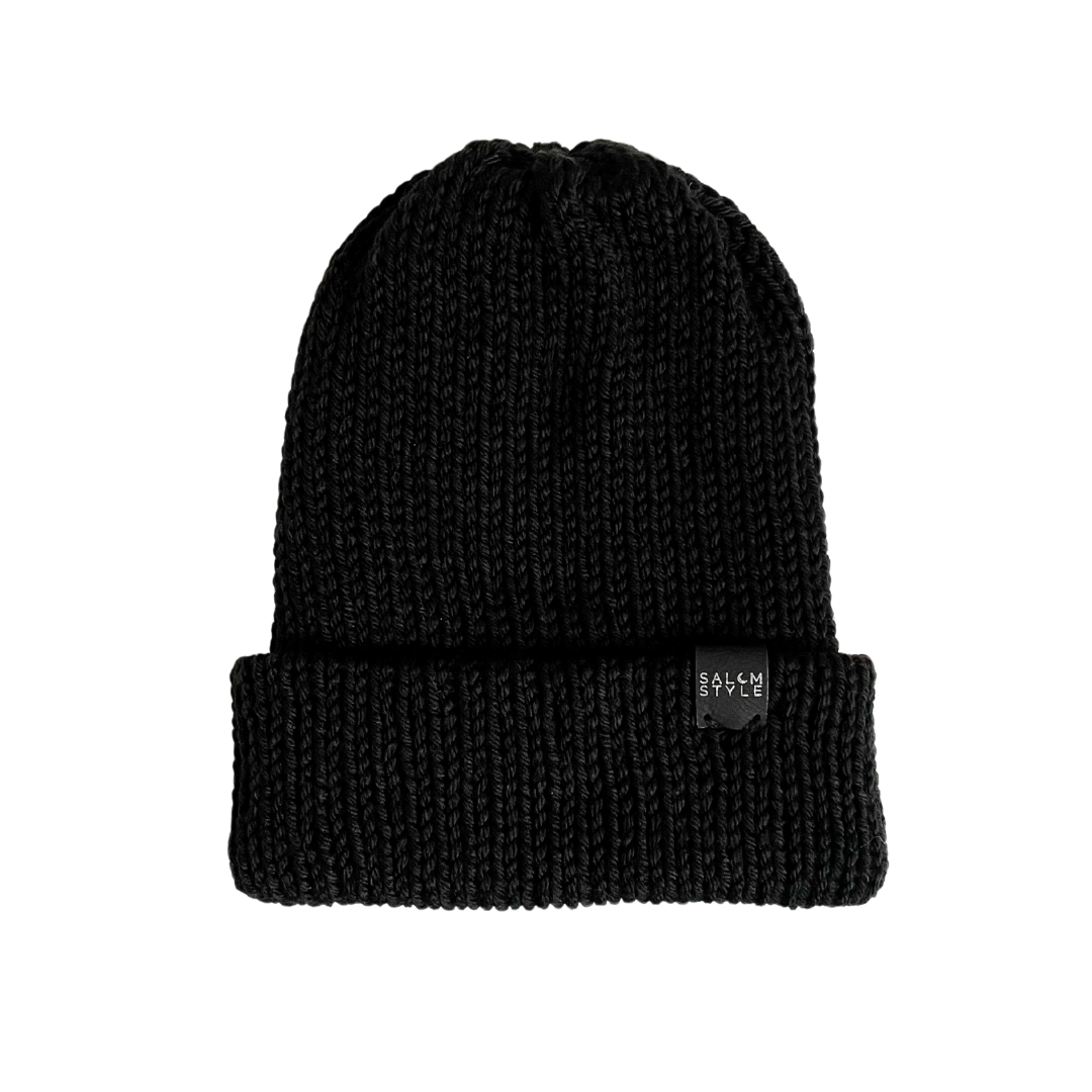The Wharfside Knit Beanie Hat in Black