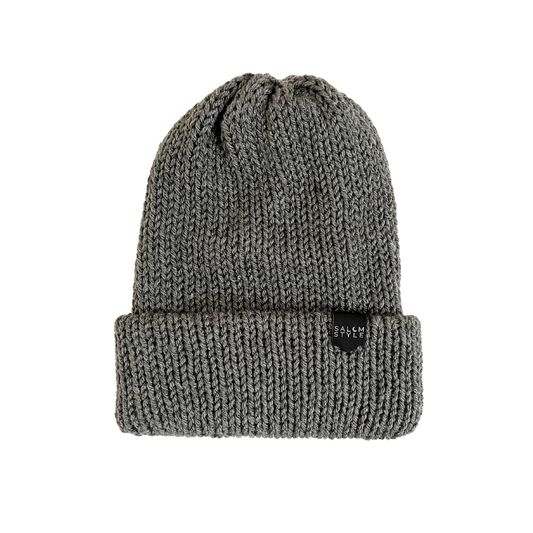 The Wharfside Knit Beanie Hat in Gray