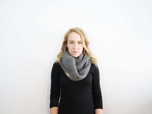 The Willows Infinity Scarf in Gray