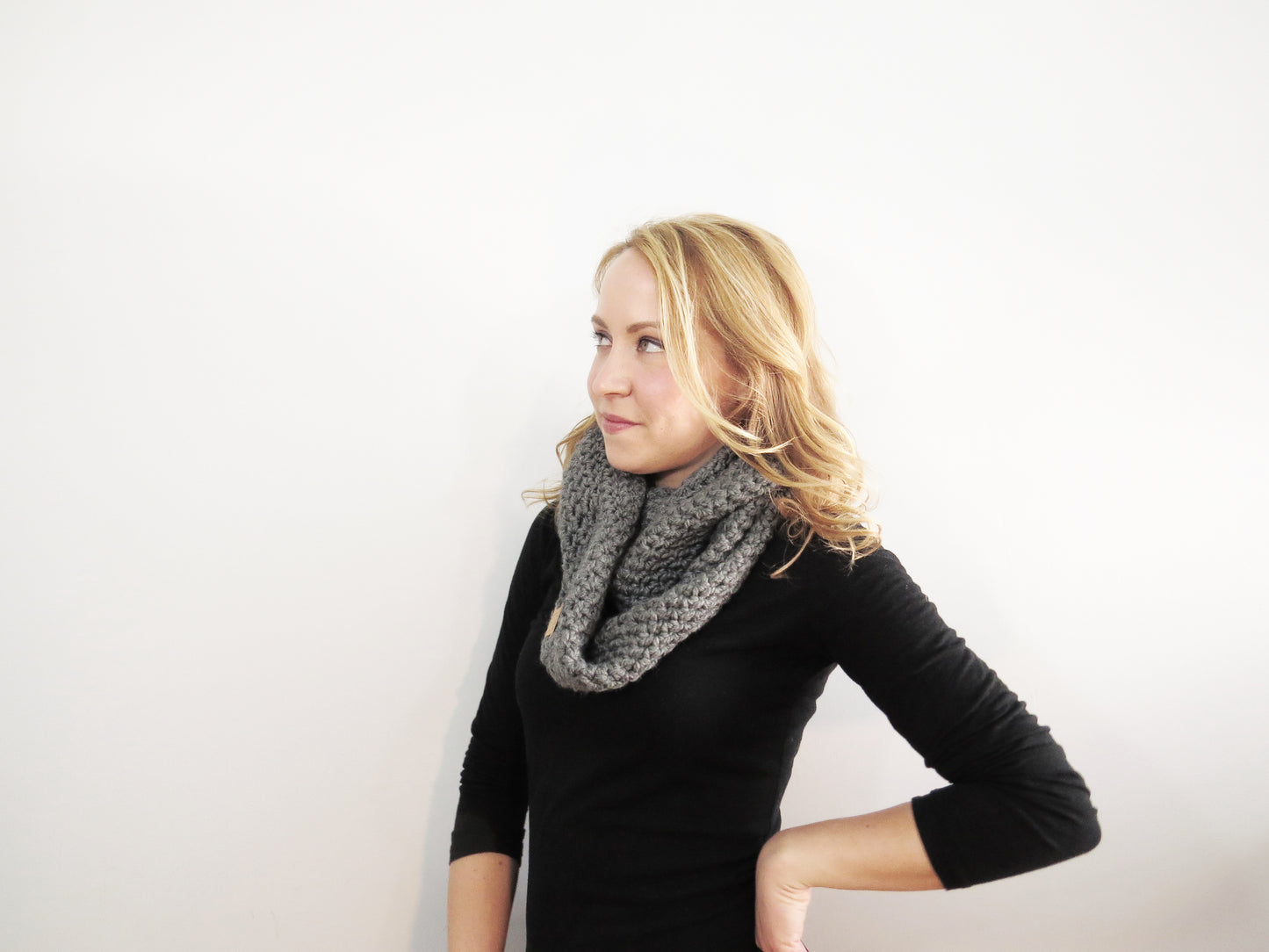 The Willows Infinity Scarf in Gray