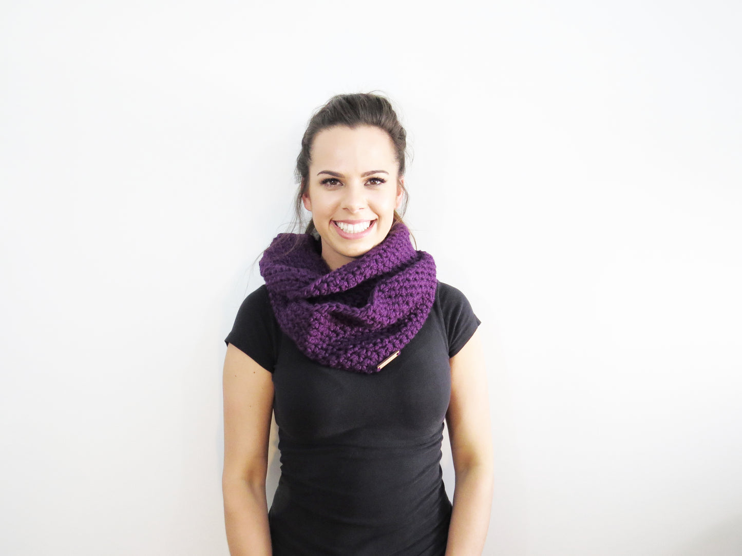 The Willows Infinity Scarf in Purple