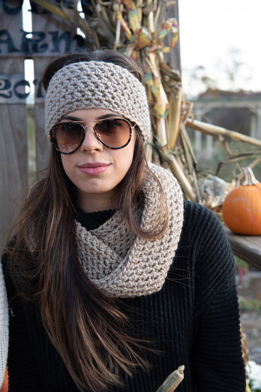 The Anderson Ear Warmer in Beige