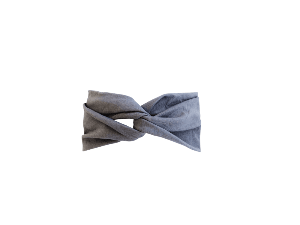 Gray Jersey Twist Headband