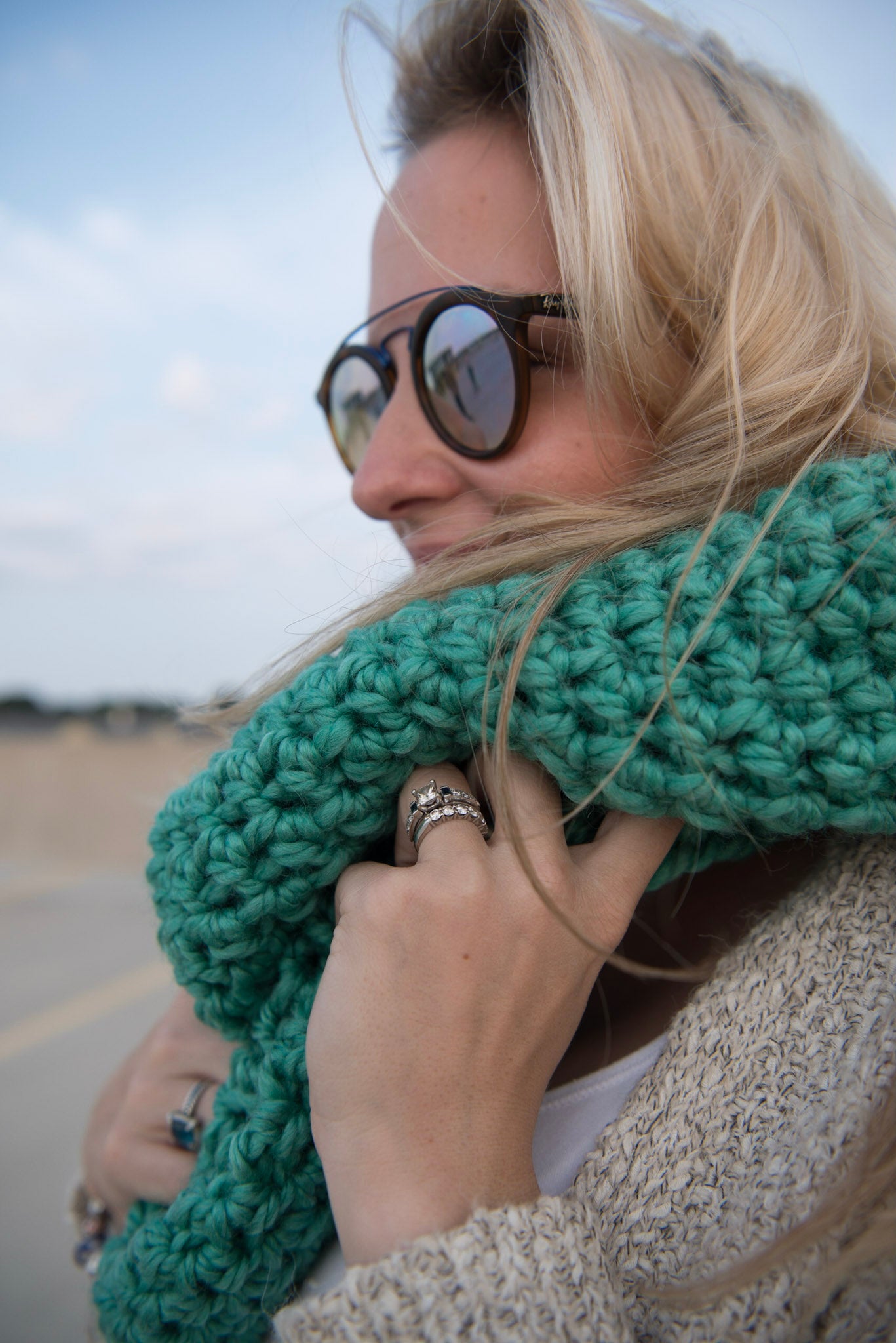 The McIntire Cowl Scarf in Mint
