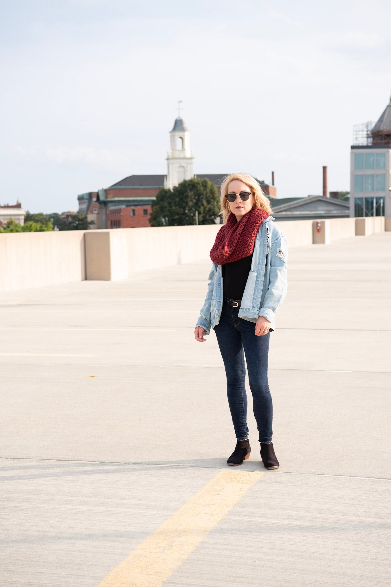 The McIntire Cowl Scarf in Wine