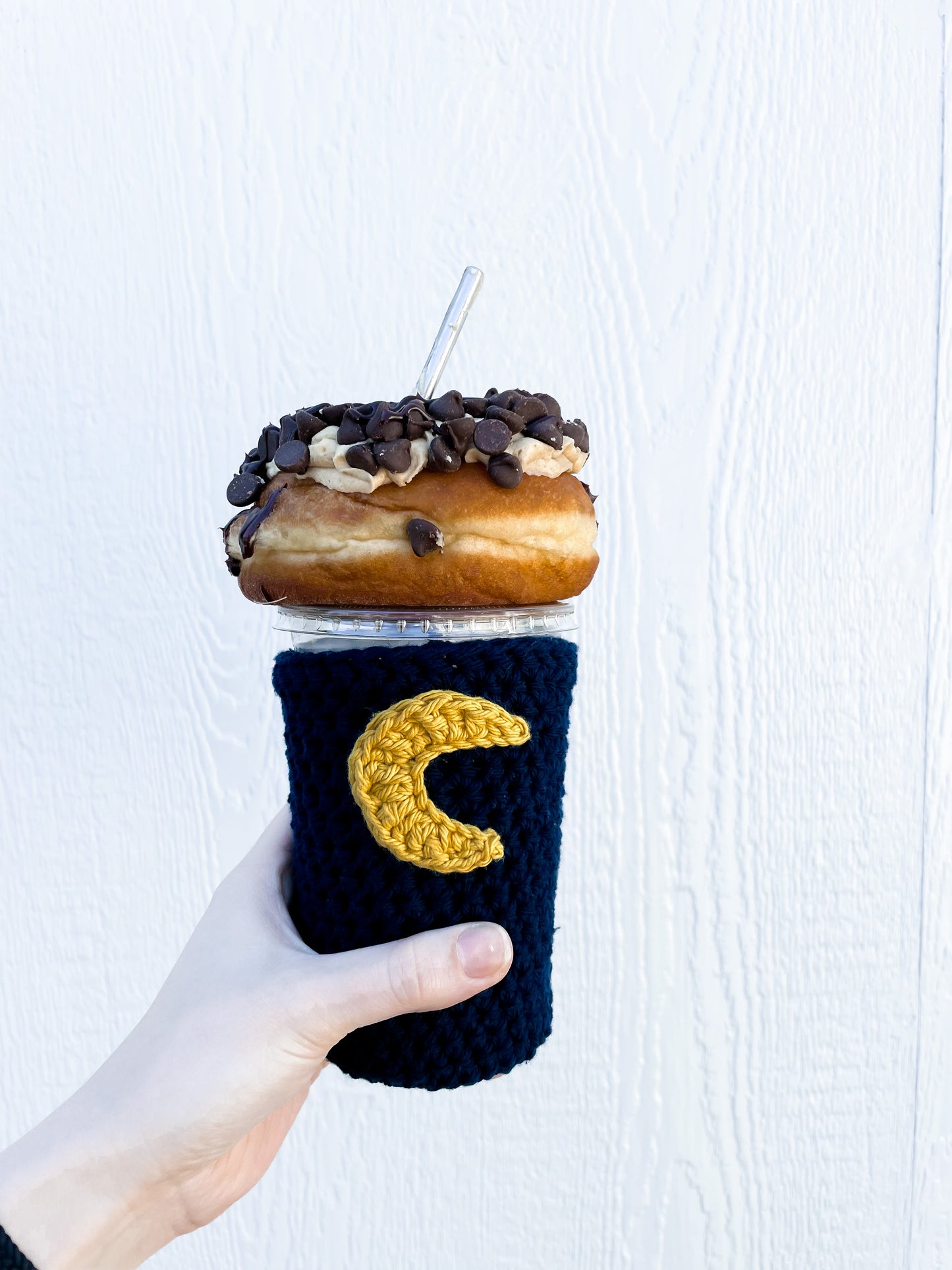 Moon Iced Coffee Cozy