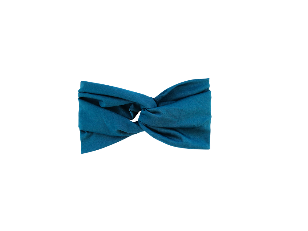 Teal Jersey Twist Headband