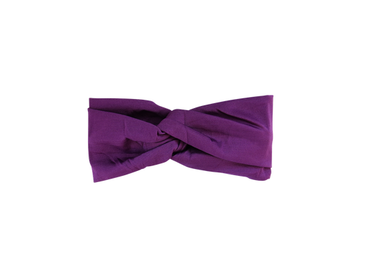 Violet Jersey Twist Headband