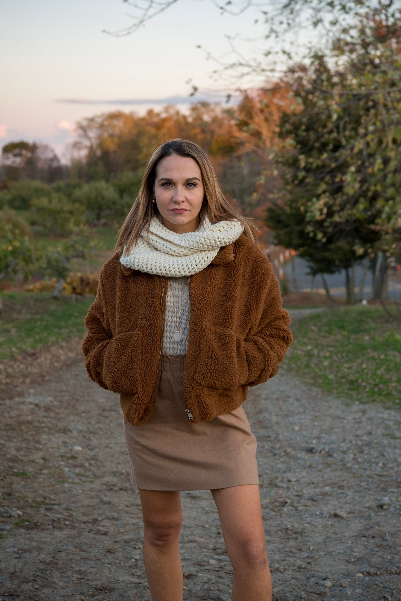 The Willows Infinity Scarf in Cream