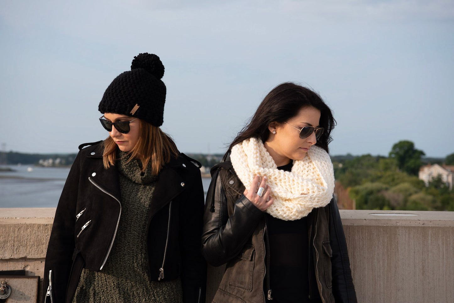 The Winter Island Pom Pom Hat in Black