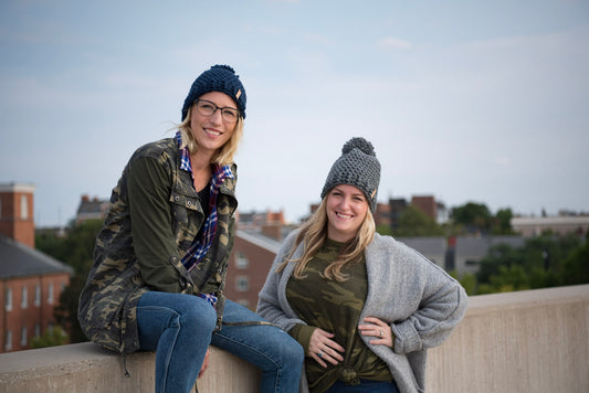 The Winter Island Pom Pom Hat in Gray