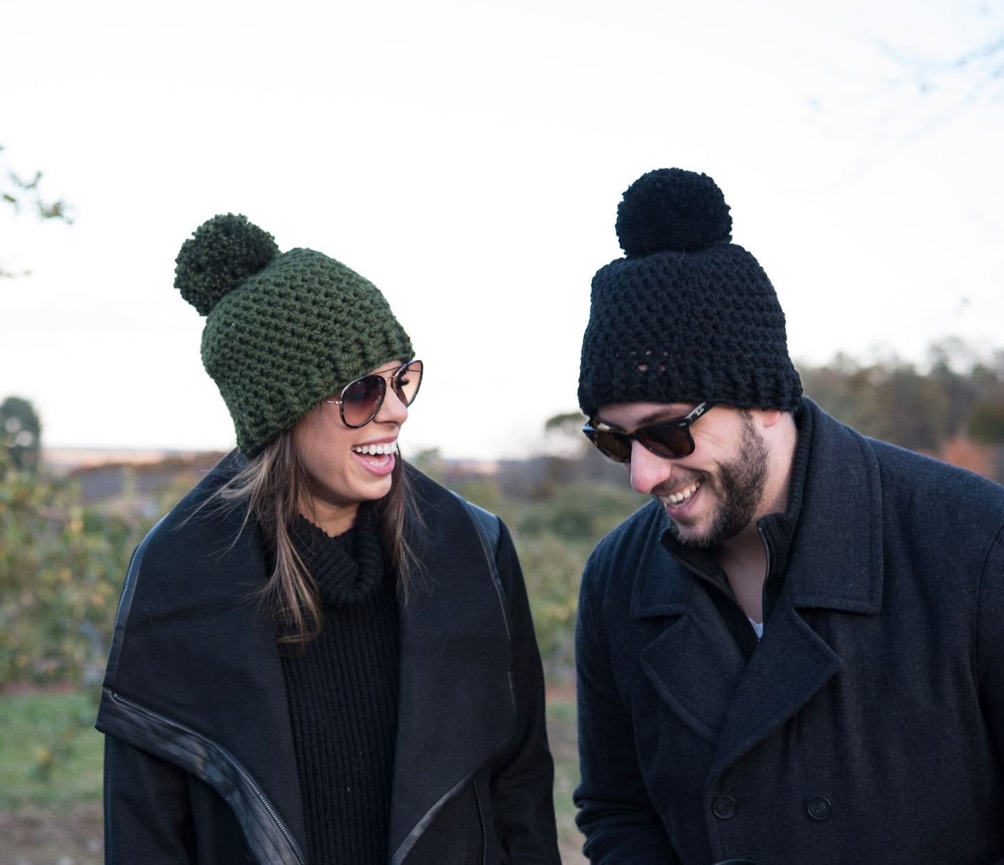 The Winter Island Pom Pom Hat in Green