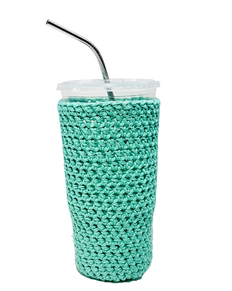 Jade Green Iced Coffee Cozy