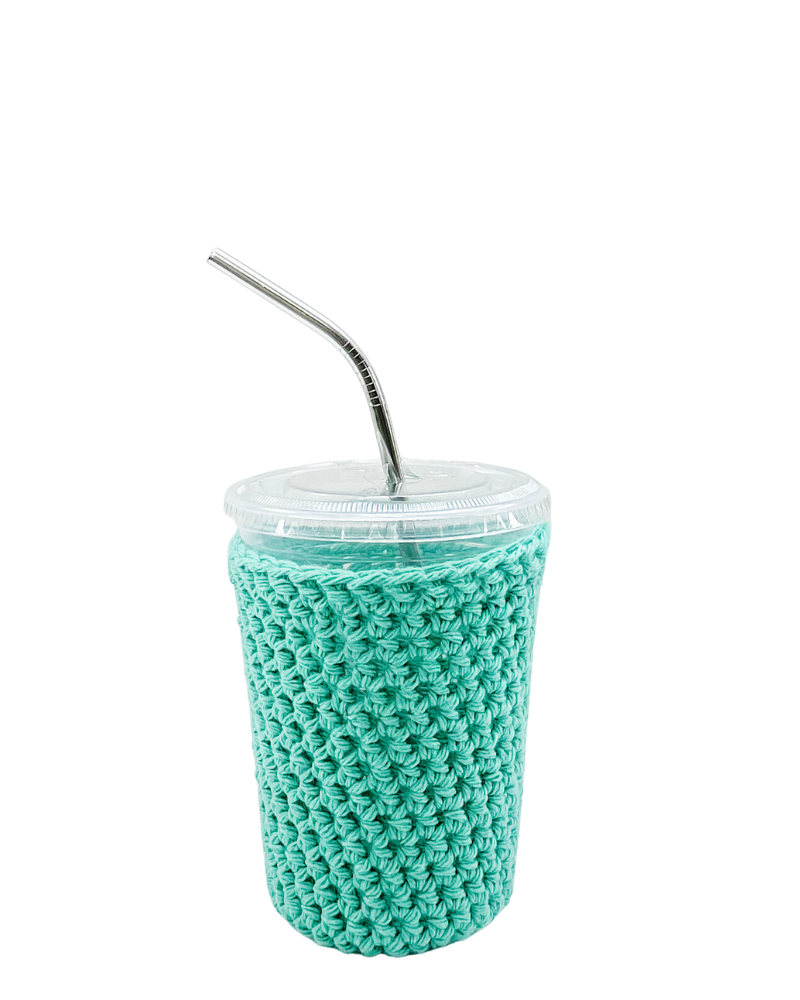 Jade Green Iced Coffee Cozy