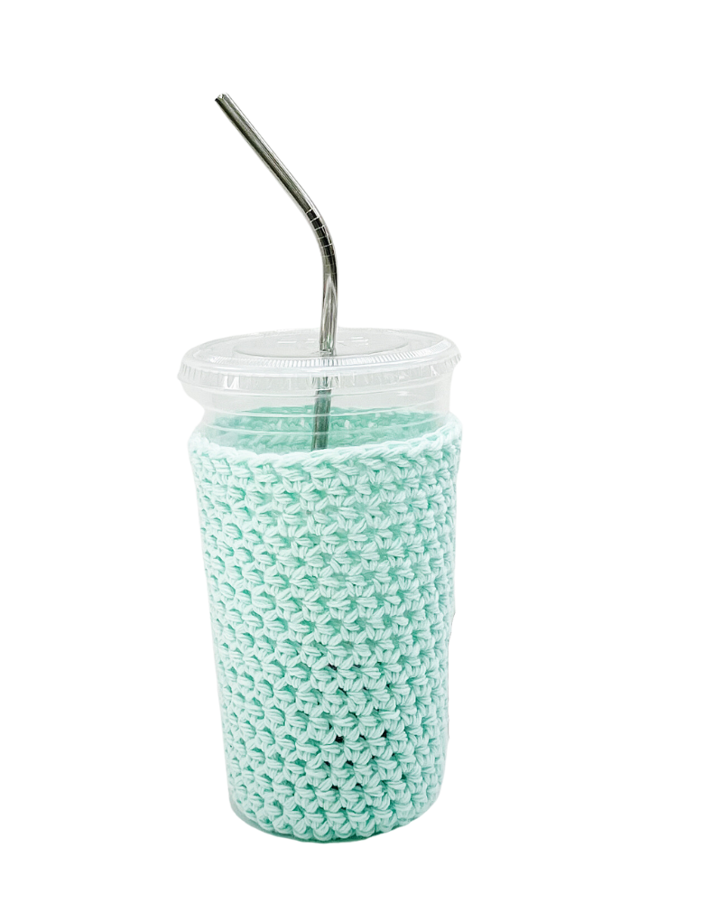 Mint Green Iced Coffee Cup Cozy