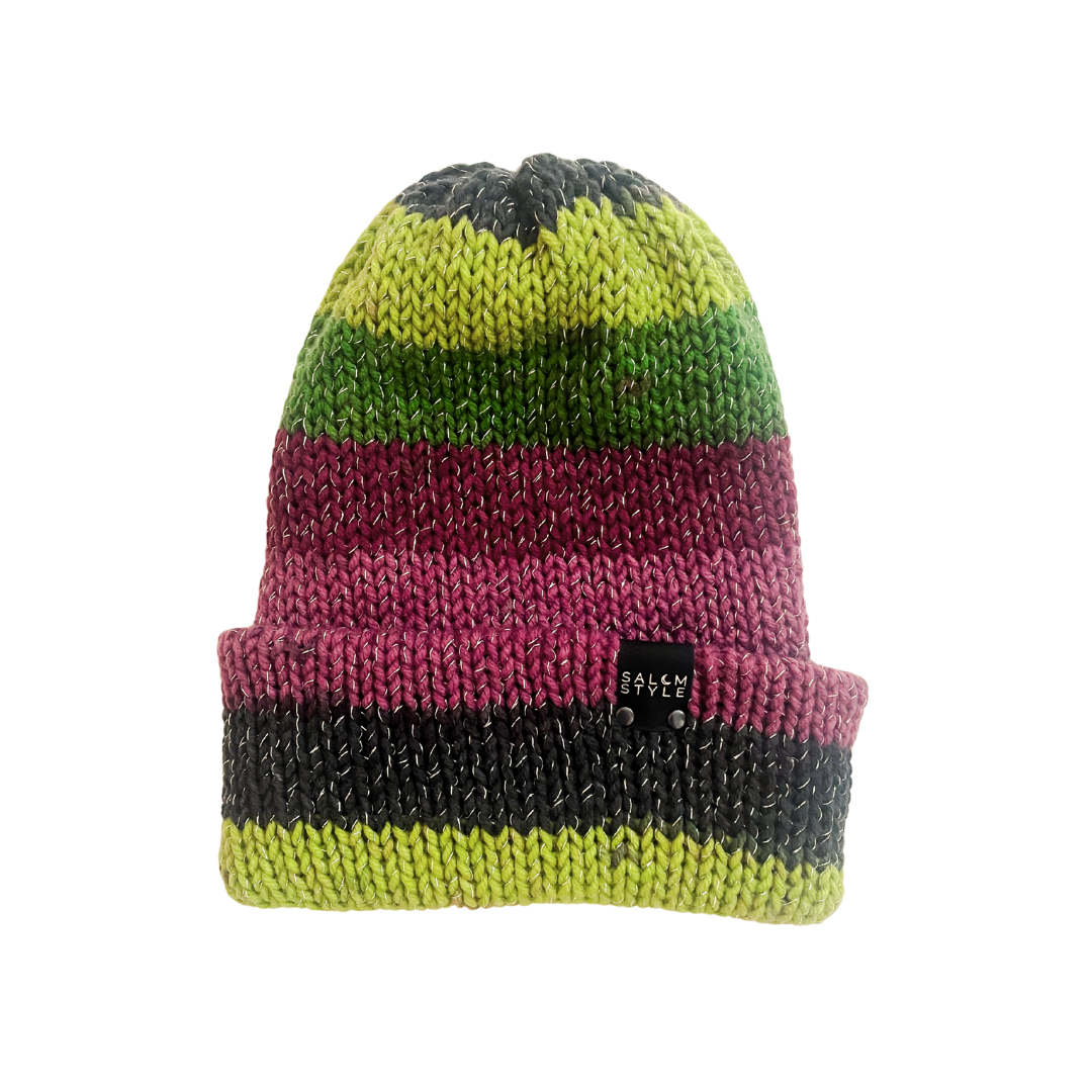 The Wharfside Knit Beanie Hat in Bella Donna