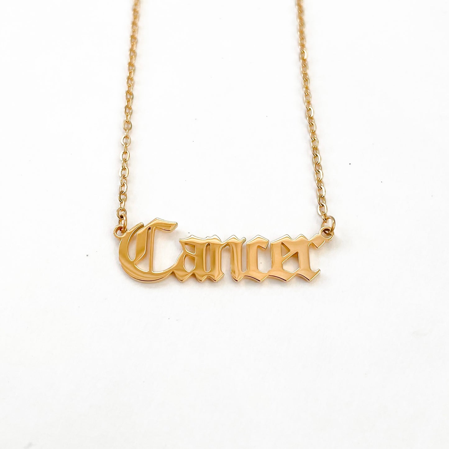 Cancer Necklace in Gold