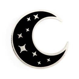 Crescent Moon Enamel Pin