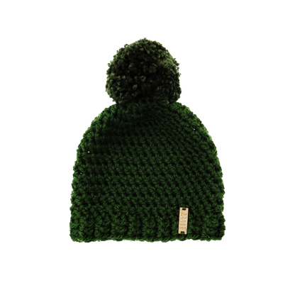 The Winter Island Pom Pom Hat in Green