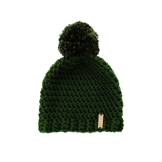 The Winter Island Pom Pom Hat in Green