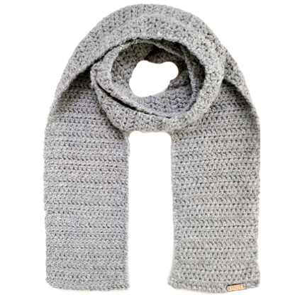 The Harmony Grove Scarf in Silver Gray