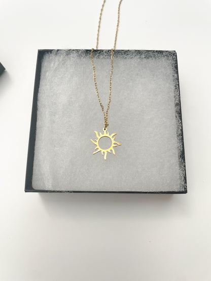 Gold Sun Necklace