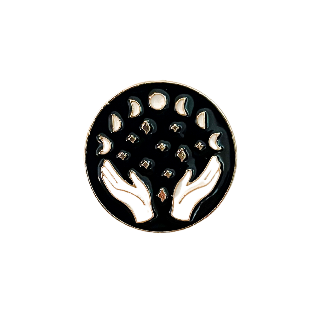 Manifesting Moons Enamel Pin