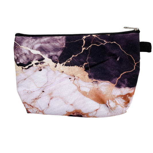 Marbled with Gold Texture Pouch