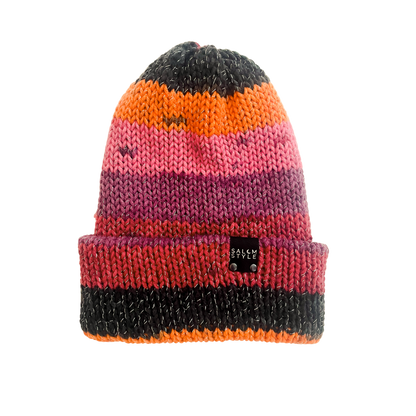 The Wharfside Knit Beanie Hat in Midnight Flame