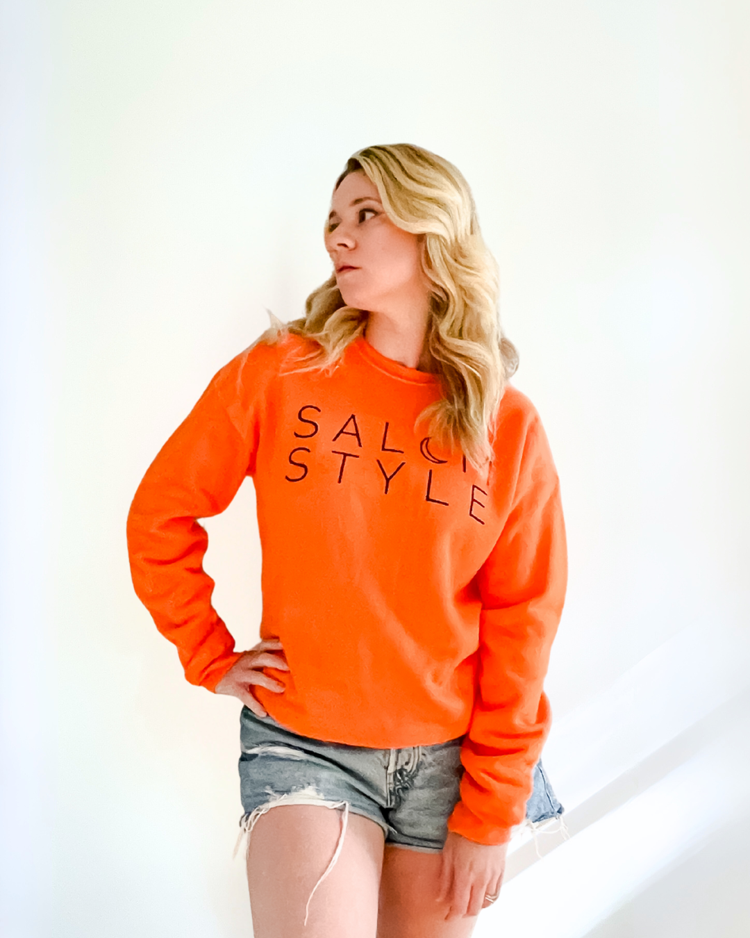 Salem Style Sweatshirt in Orange