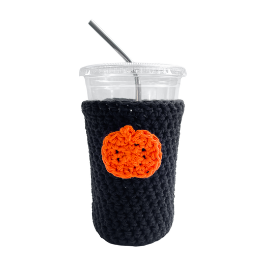 Pumpkin Iced Coffee Cup Cozy