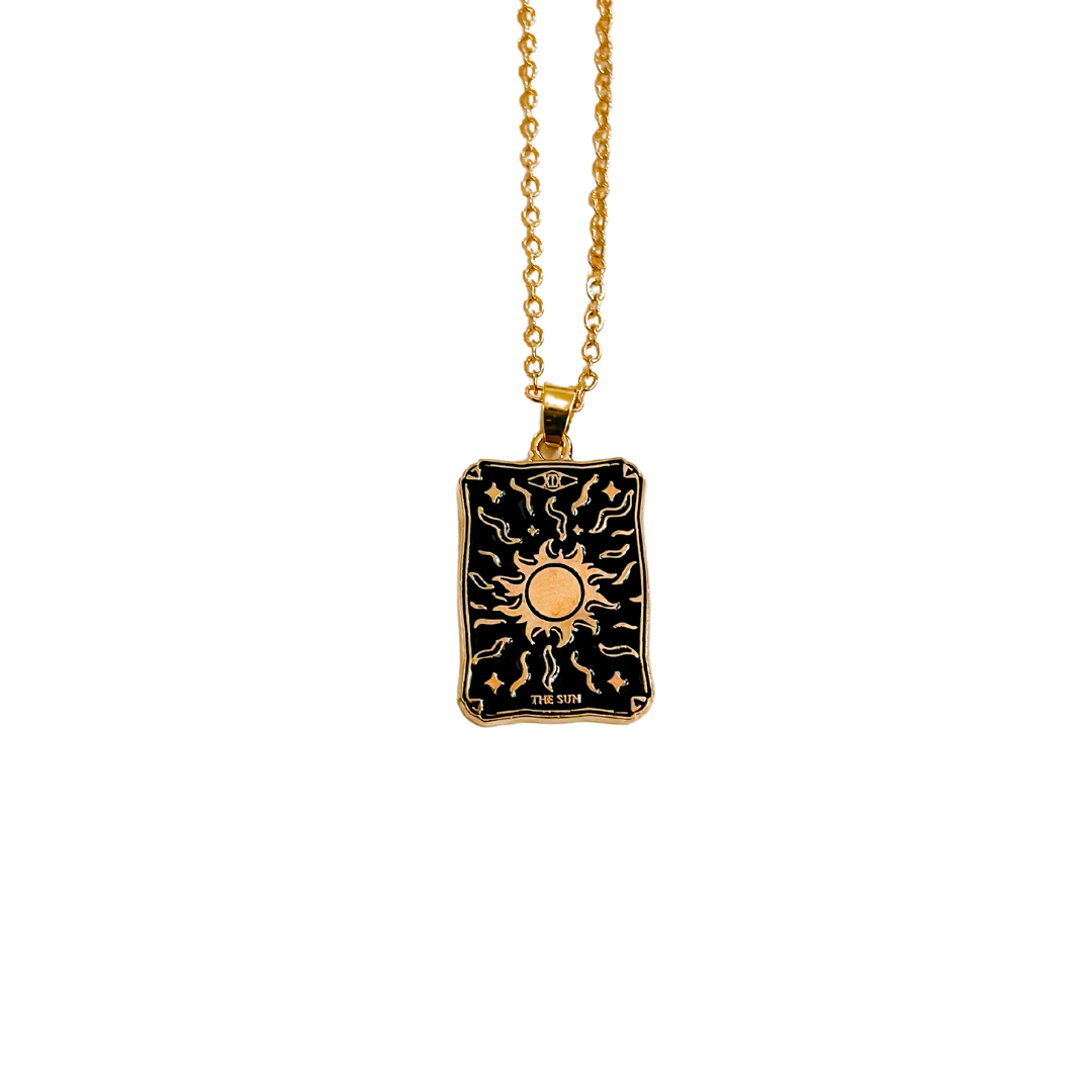 The Sun Tarot Gold Necklace