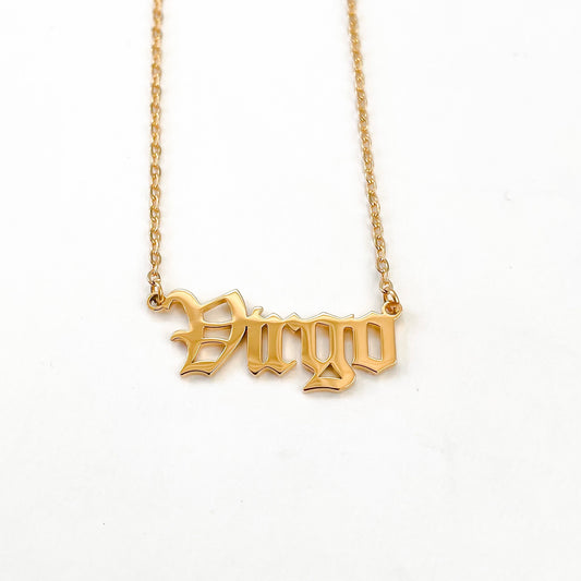 Virgo Necklace in Gold