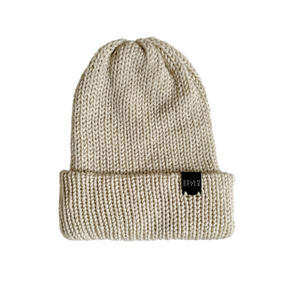 The Wharfside Knit Beanie Hat in Cream