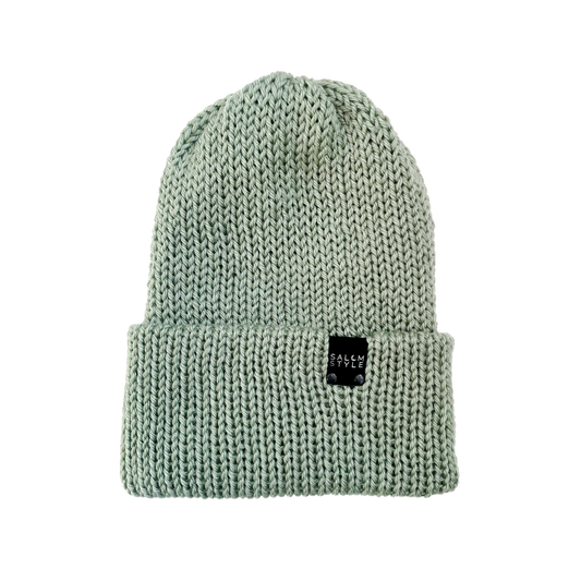 The Wharfside Knit Beanie Hat in Sage