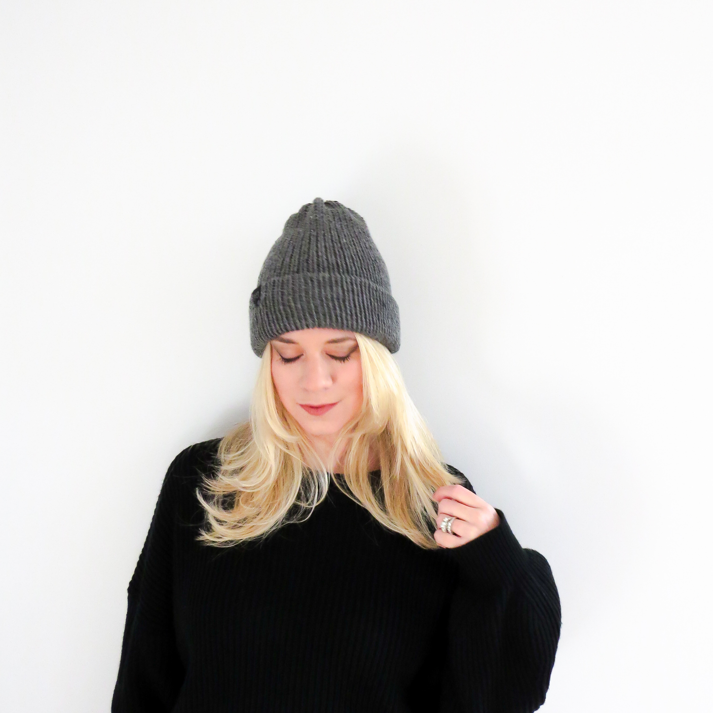 The Wharfside Knit Beanie Hat in Gray