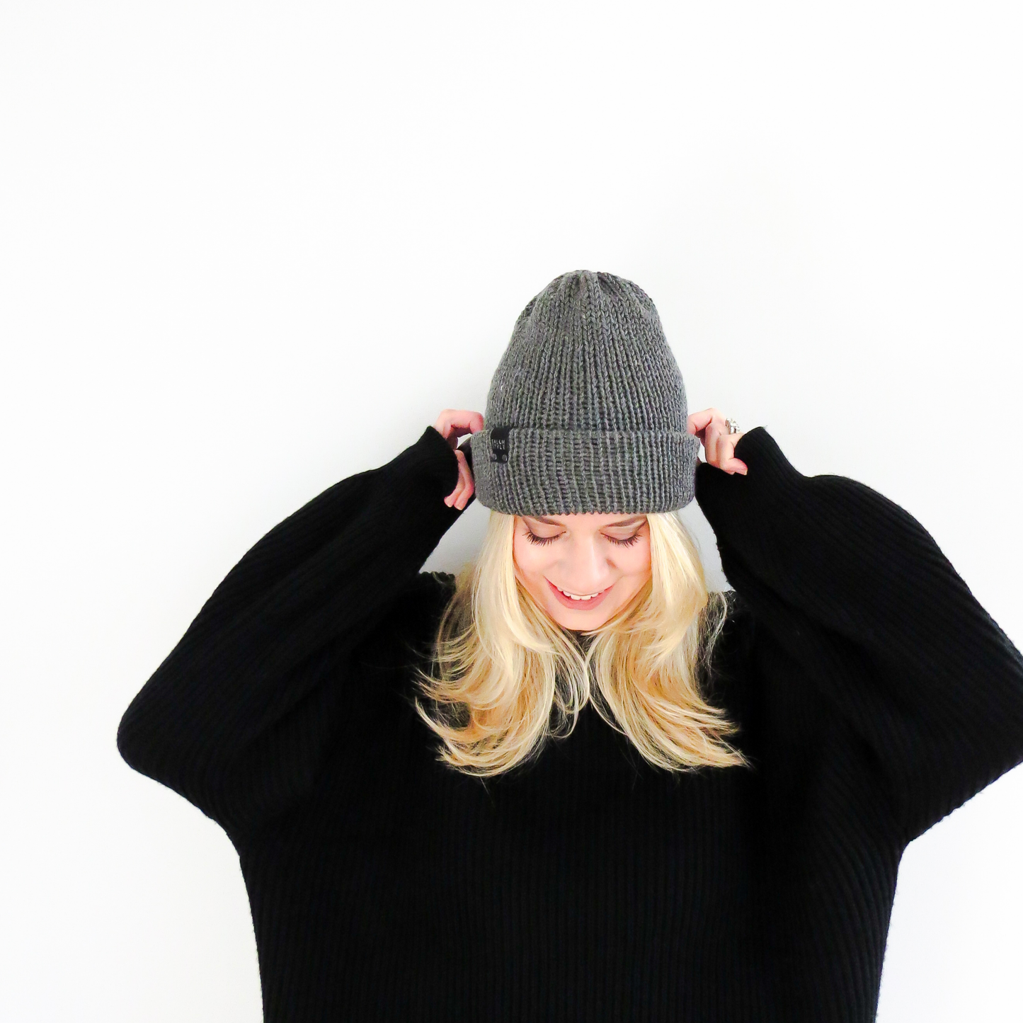 The Wharfside Knit Beanie Hat in Gray